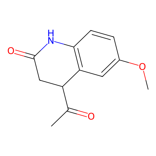 4-Acetyl-6-methoxy-3,4-dihydro-2(1H)-quinolinone structure