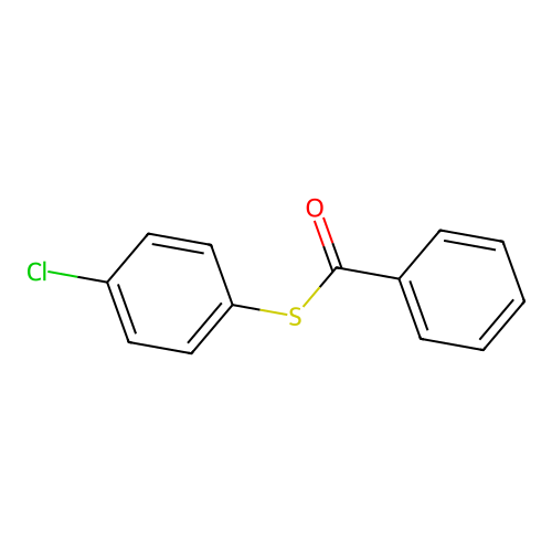 S-(4-chlorophenyl) benzenecarbothioate structure