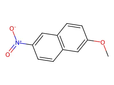 2-Methoxy-6-nitronaphthalene structure