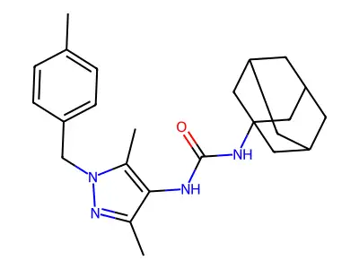 1-(1-Adamantyl)-3-[3,5-dimethyl-1-[(4-methylphenyl)methyl]pyrazol-4-yl]urea structure