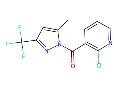 (2-Chloropyridin-3-yl)-[5-methyl-3-(trifluoromethyl)pyrazol-1-yl]methanone structure
