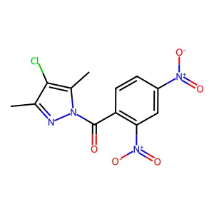 (4-Chloro-3,5-dimethylpyrazol-1-yl)-(2,4-dinitrophenyl)methanone structure
