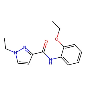 N-(2-ethoxyphenyl)-1-ethyl-1H-pyrazole-3-carboxamide structure