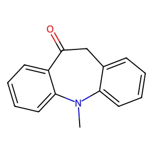 5,11-dihydro-5-methyl-10H-dibenz[b,f]azepin-10-one structure