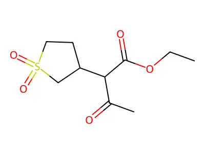 Ethyl 2-(1,1-dioxothiolan-3-yl)-3-oxobutanoate structure