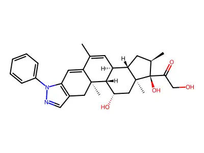 Deacylcortivazol structure