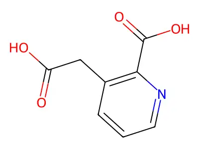 2-Carboxy-3-pyridineacetic acid structure
