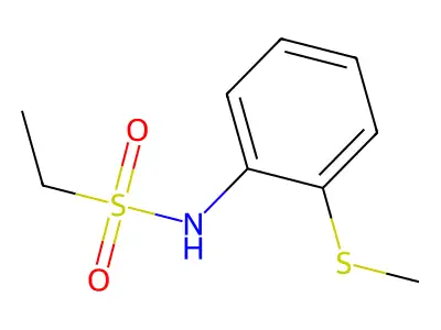 N-(2-(methylthio)phenyl)ethanesulfonamide structure
