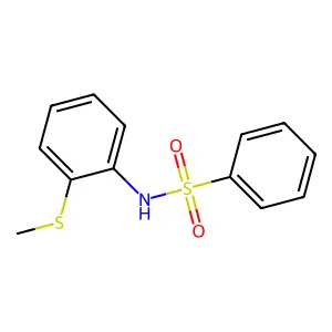 N-(2-methylsulfanylphenyl)benzenesulfonamide structure