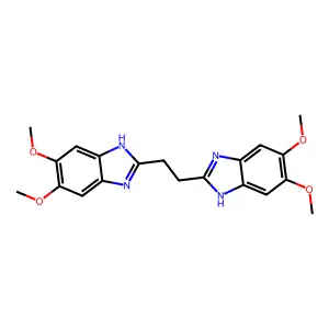 2-[2-(5,6-dimethoxy-1H-benzimidazol-2-yl)ethyl]-5,6-dimethoxy-1H-benzimidazole structure