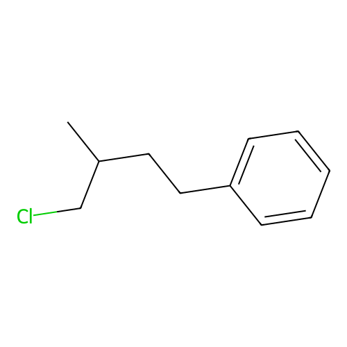 Benzene, [4-chloro-3-methylbutyl] structure