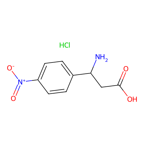3-amino-3-(4-nitrophenyl)propanoic Acid Hydrochloride structure