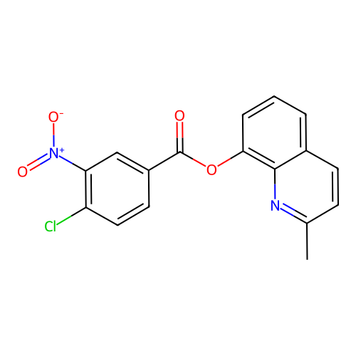 2-Methylquinolin-8-yl 4-chloro-3-nitrobenzoate structure