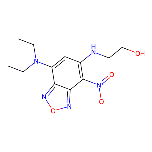 2-({7-(Diethylamino)-4-nitro-2,1,3-benzoxadiazol-5-yl}amino)ethanol structure