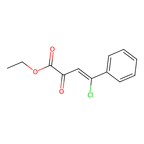 ethyl (Z)-4-chloro-2-oxo-4-phenylbut-3-enoate structure