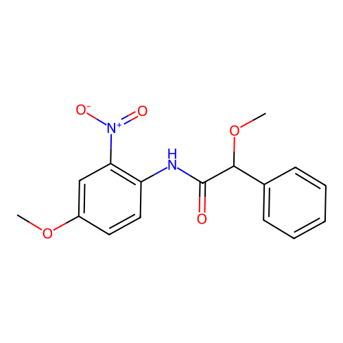 2-methoxy-N-(4-methoxy-2-nitrophenyl)-2-phenylacetamide structure