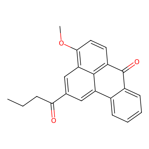 2-Butanoyl-4-methoxybenzo[a]phenalen-7-one structure