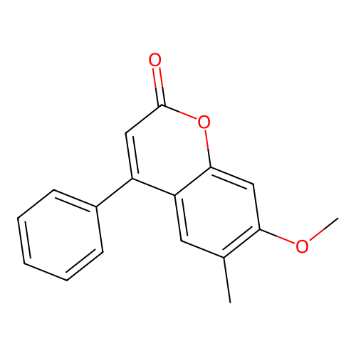 7-Methoxy-6-methyl-4-phenylchromen-2-one structure