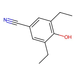 3,5-二乙基-4-羟基苯甲腈 structure