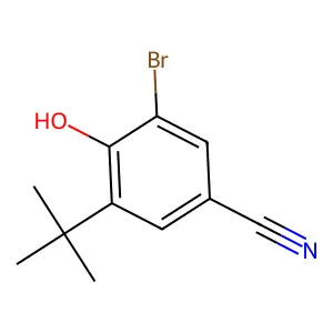 3-溴-5-叔丁基-4-羟基苯甲腈 structure