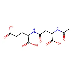 beta-NAAG;beta-N-Acetylaspartylglutamic acid structure