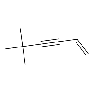 1-Hexen-3-yne, 5,5-dimethyl- structure