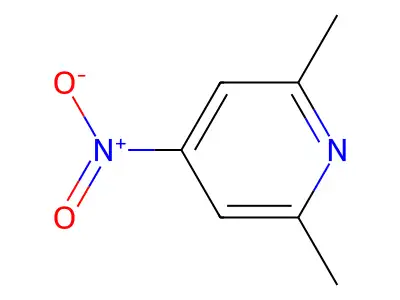 2,6-Dimethyl-4-nitropyridine structure