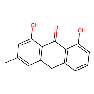 Chrysophanic acid-9-anthrone structure