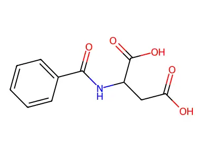 N-Benzoyl-L-aspartic acid structure