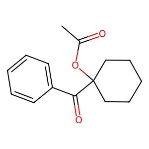 (1-Benzoylcyclohexyl) acetate structure