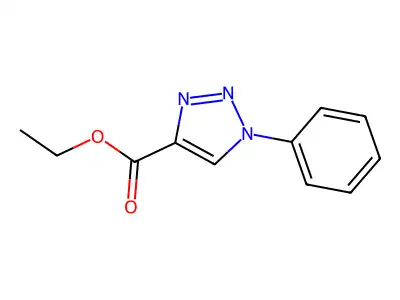 Ethyl 1-phenyl-1H-1,2,3-triazole-4-carboxylate structure