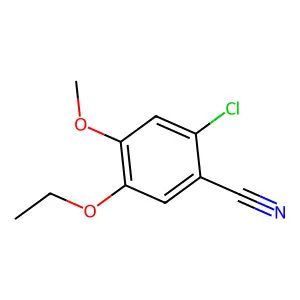 2-Chloro-5-ethoxy-4-methoxybenzonitrile structure