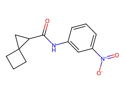 N-(3-Nitrophenyl)spiro[2.3]hexane-1-carboxamide structure