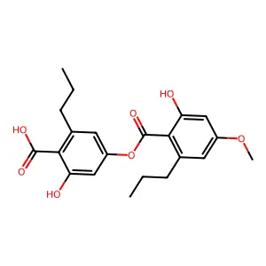 分枝地衣酸 structure