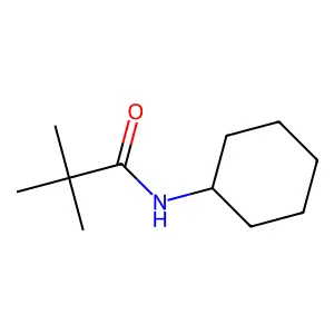 N-cyclohexyl-2,2-dimethylpropanamide structure