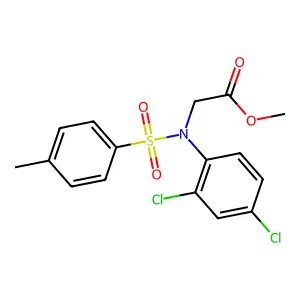 Methyl {2,4-dichloro[(4-methylphenyl)sulfonyl]anilino}acetate structure
