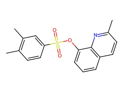 2-Methylquinolin-8-yl 3,4-dimethylbenzenesulfonate structure