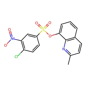 2-Methyl-8-quinolyl 4-chloro-3-nitrobenzenesulfonate structure