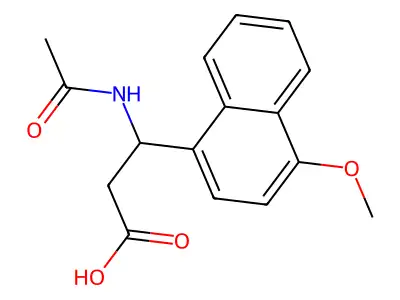 3-Acetamido-3-(4-methoxynaphthalen-1-yl)propanoic acid structure