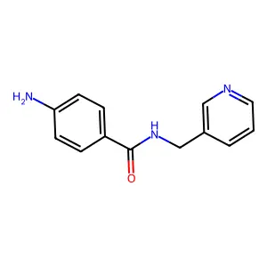 4-amino-N-(pyridin-3-ylmethyl)benzamide structure