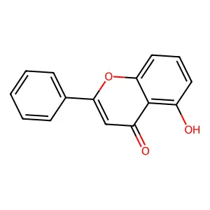 5-羟基黄酮 structure
