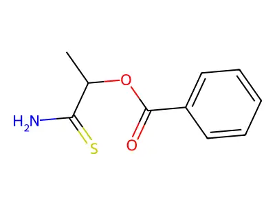 2-Amino-1-methyl-2-thioxoethyl benzoate structure