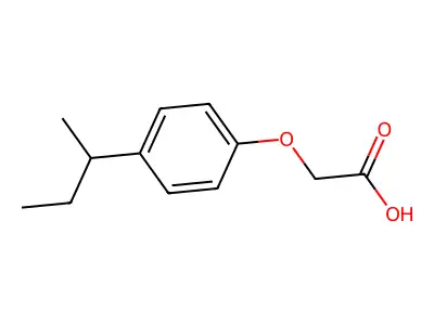 2-[4-(Sec-butyl)phenoxy]acetic acid structure