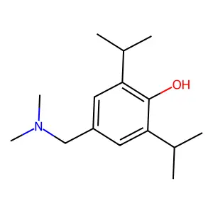 p-Cresol, alpha-(dimethylamino)-2,6-diisopropyl- structure