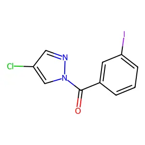 (4-Chloropyrazol-1-yl)-(3-iodophenyl)methanone structure