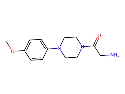 2-Amino-1-[4-(4-methoxyphenyl)piperazin-1-yl]ethanone structure