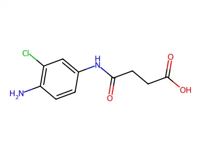 N-(4-Amino-3-chloro-phenyl)-succinamic acid structure