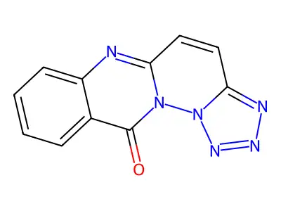 11H-tetrazolo[1',5':2,3]pyridazino[6,1-b]quinazolin-11-one structure