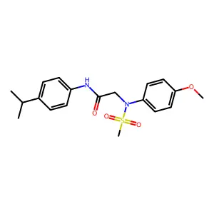 2-(4-methoxy-N-methylsulfonylanilino)-N-(4-propan-2-ylphenyl)acetamide structure