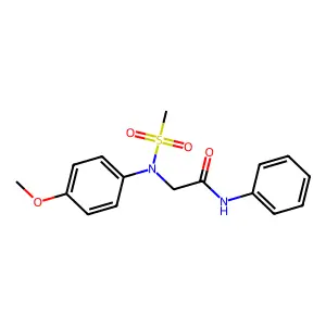 2-[(4-Methoxyphenyl)(methylsulfonyl)amino]-N-phenylacetamide structure